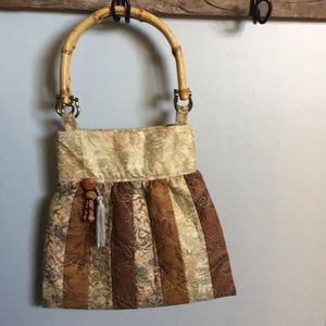 🌸 5/$35. Vintage Purse with Bamboo Handle